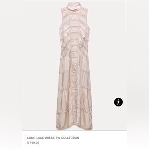 Zara ZW Collection Long Lace Dress - L